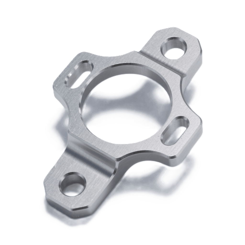 Precision-machined titanium aerospace bracket