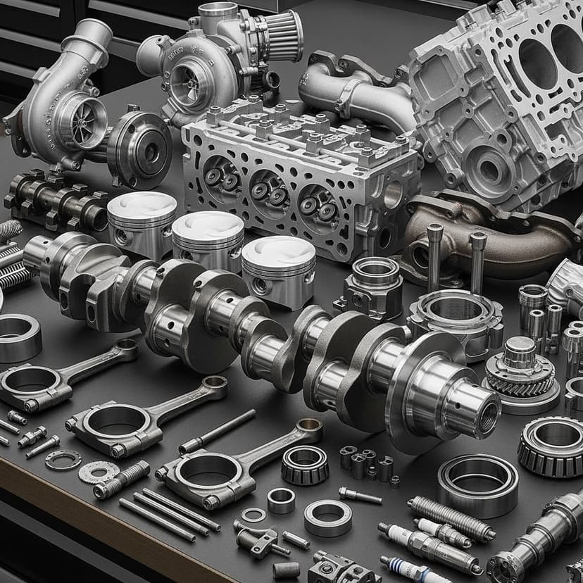 Stylized schematic placeholder for automotive machined component